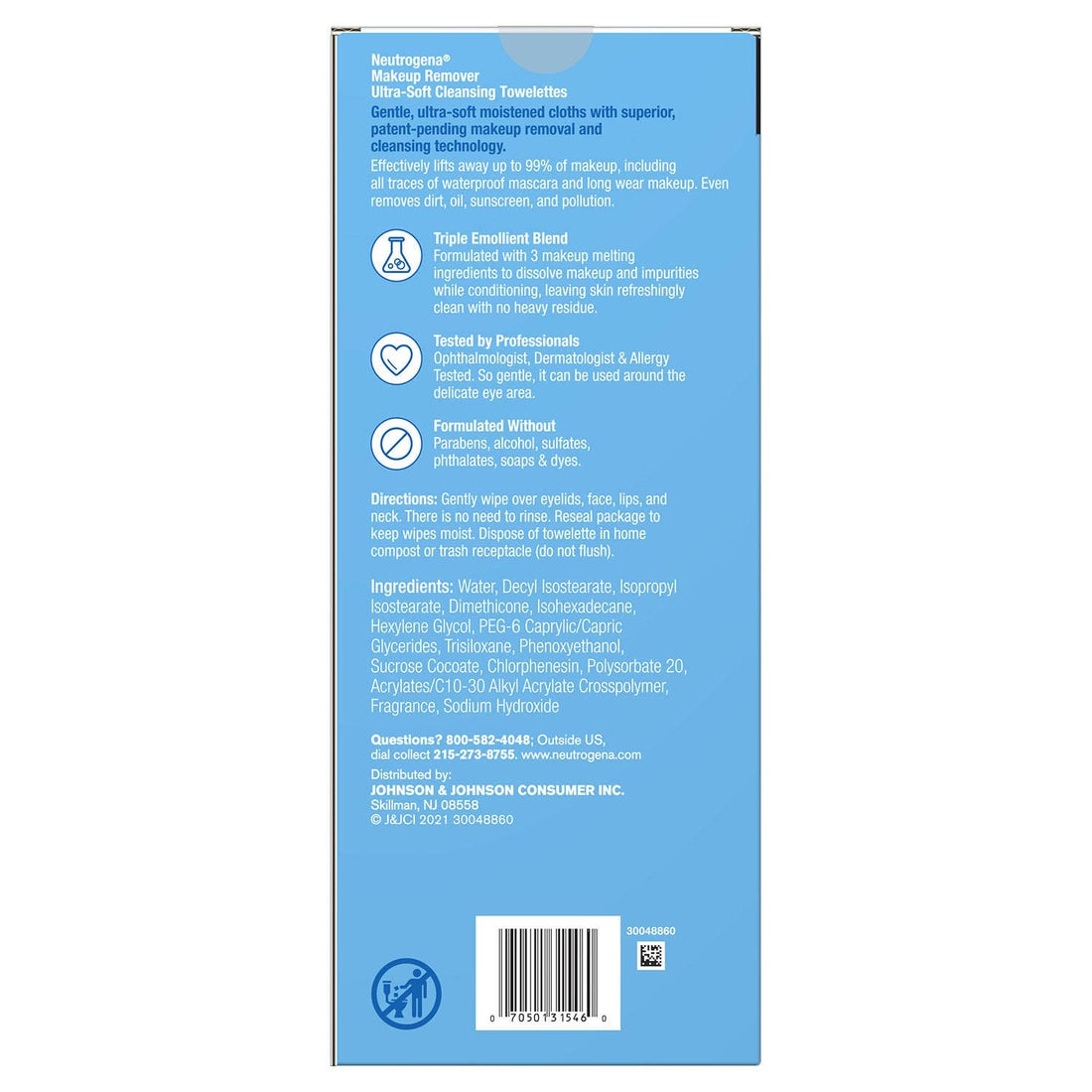 Neutrogena Makeup Remover Cleansing Towelettes and Face Wipes (132 Count)