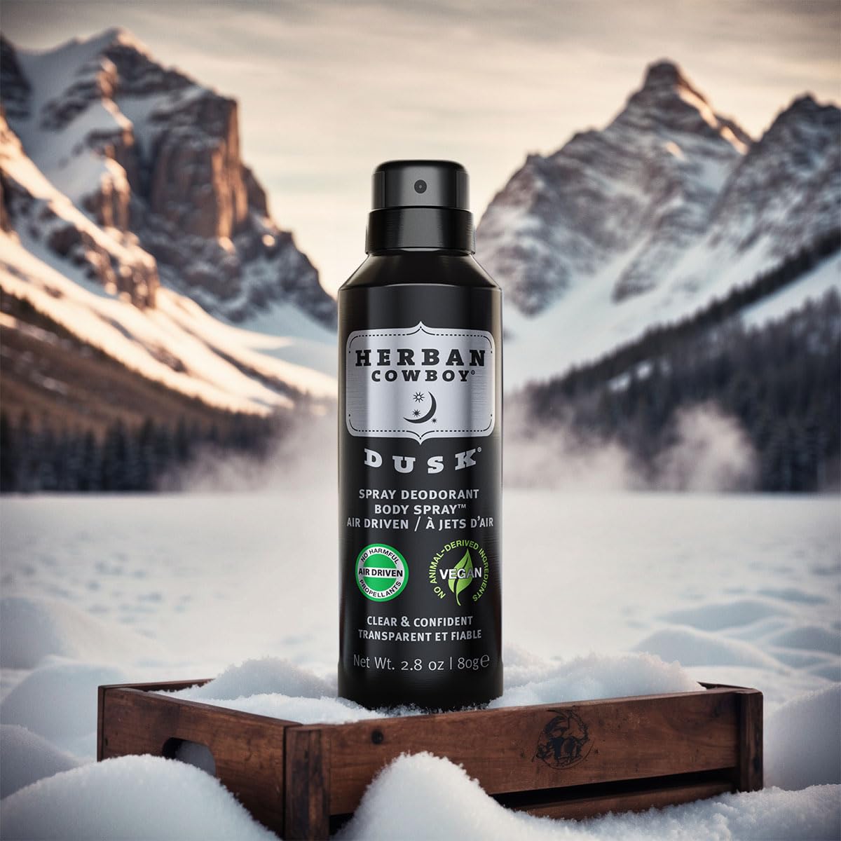 Herban Cowboy Dry Spray Deodorant, Dusk 2.8 Oz (Pack of 1)