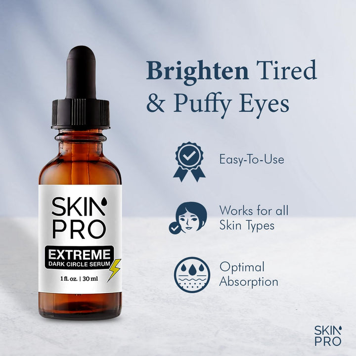 SkinPro Extreme Dark Circle Serum | 35% Reduction in Dark Circles & Puffiness | Medical Grade with Regu-Age Patented Peptide