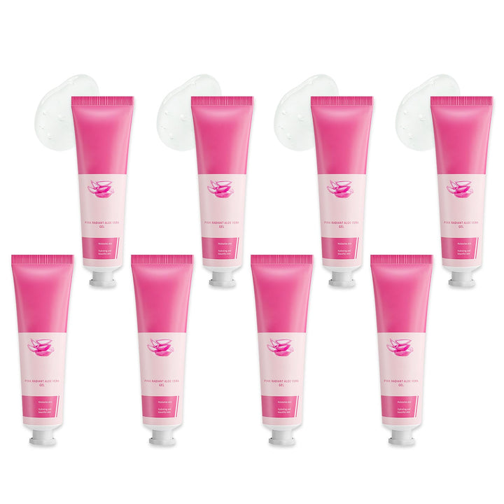 Fusang 8Pcs Organic Aloe Vera Gel for After Sun Skin Care,Natural Moisturizing Aloe Vera Gel for Face & Body,Easy to Portable Face Moisturizer,Travel Size Pure Vera Aloe Gel for all Skin Types I