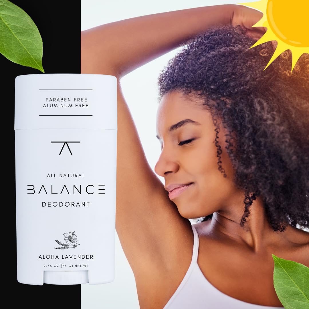 BALANCE All Natural Deodorant (Aloha Lavender) - for Women and Men