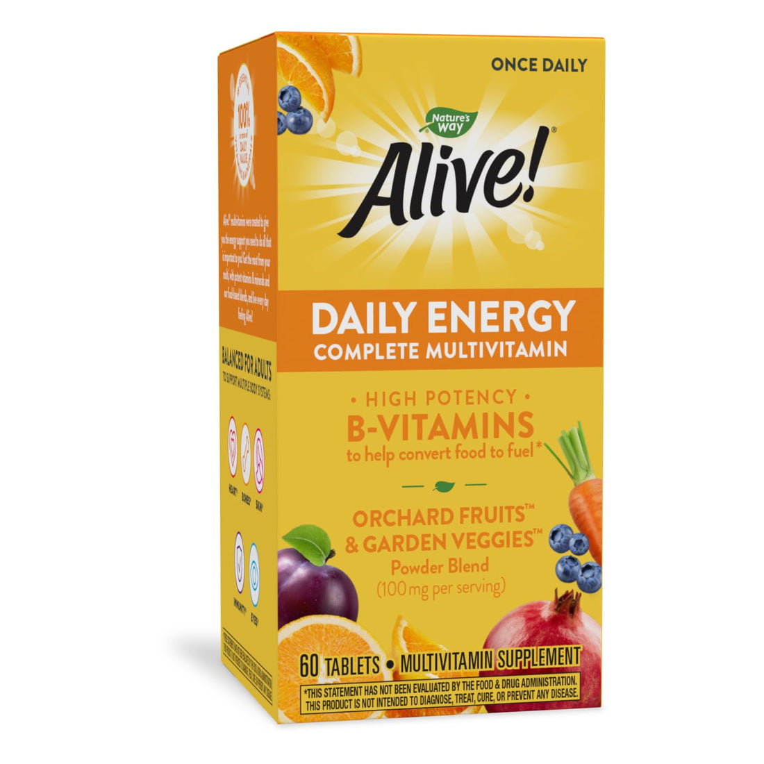 Nature’s Way Alive! Daily Energy Multivitamin 22 Vitamins and Minerals 60 Tablets