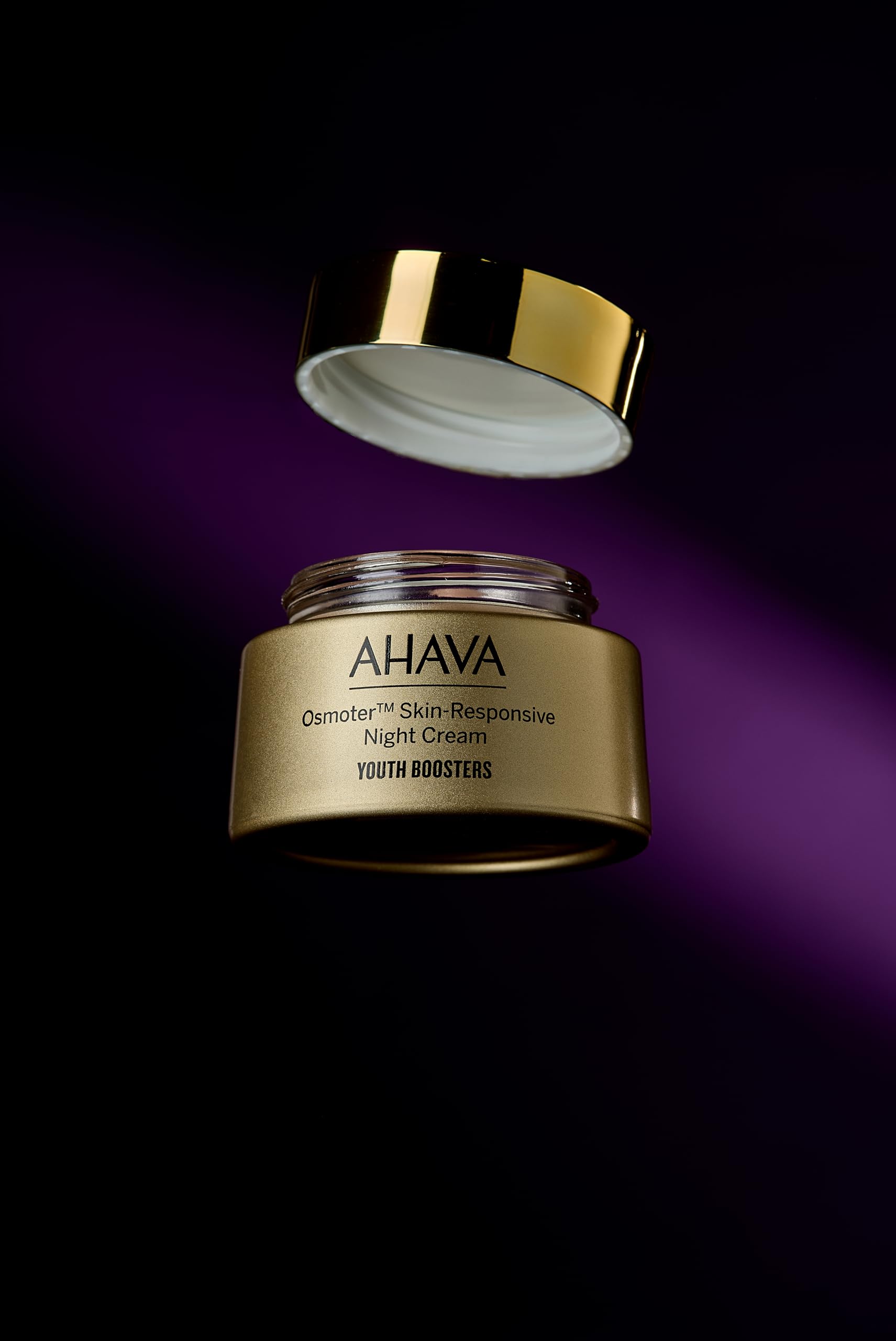 AHAVA Osmoter Skin-Responsive Night Cream - With the patented Smartium technology, re-sets the look of skin during night with intense activity & boosts skin renewal for enhanced luminosity, 1.7 Fl.Oz