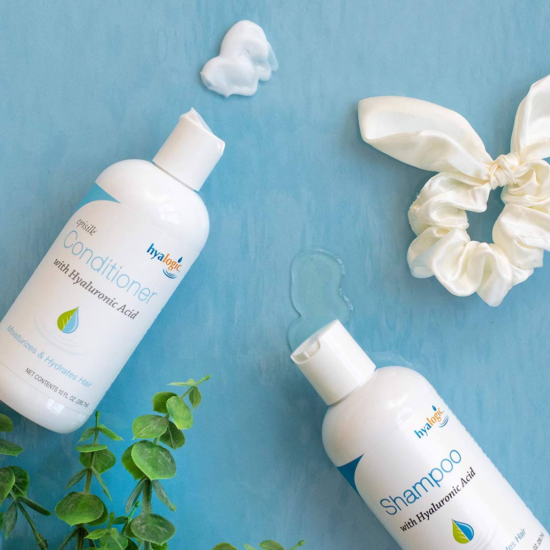 Hyalogic EpisilkShampoo - Moisturizing Shampoo with Hyaluronic Acid (HA), Daily Cleansing Shampoo, Hydrating Shampoo, Detangling Shampoo, Purifying Shampoo for All Hair Types, 10 fl oz.