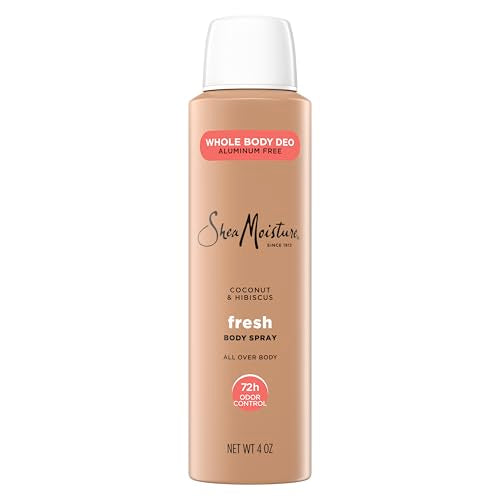 SheaMoisture Whole Body Deodorant Spray Fresh 72h Odor Control Aluminum Free 4 oz