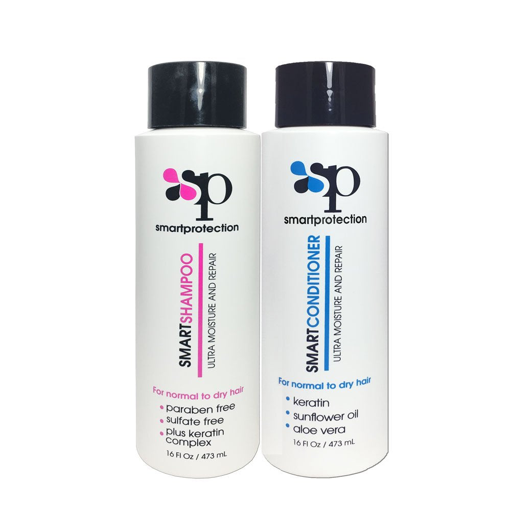 Shampoo And Conditioner Sulfate And Salt Free 16oz For Keratin Treated Hair By Smart Protection