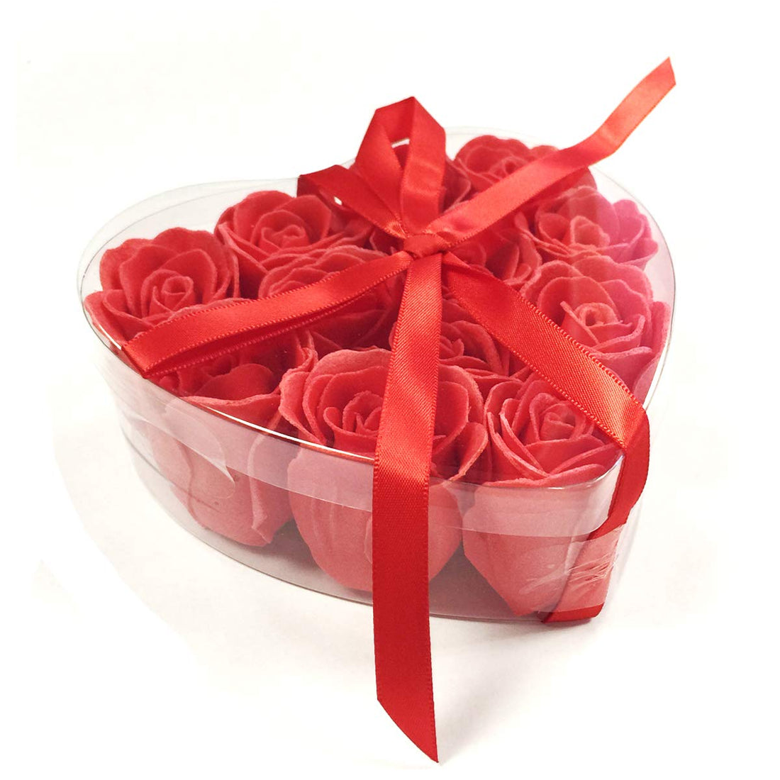 Rose Scented Red Rose Shaped Soaps (Set of 12)