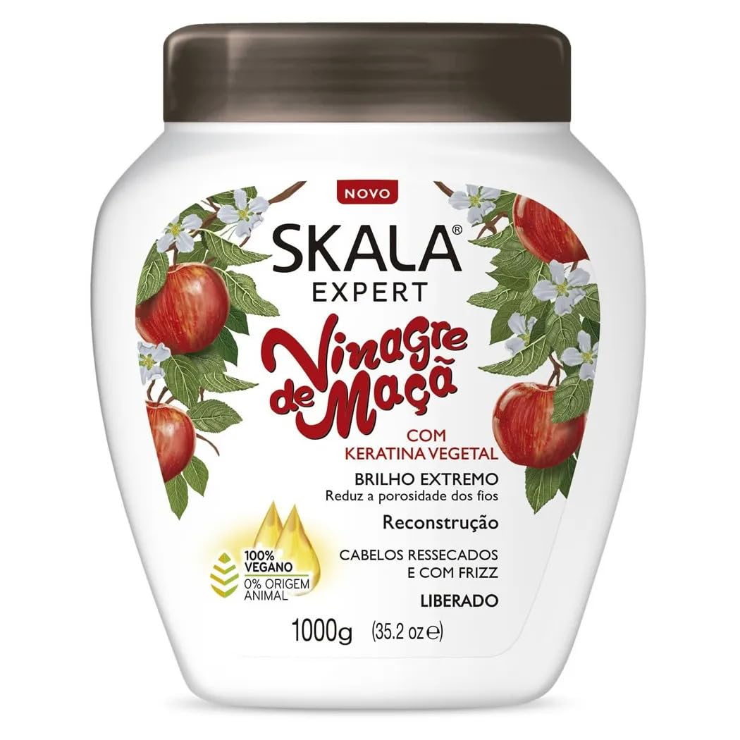 Brazilian Hair Vinagre Maca (Keratin) Plus Creme Treatment 1000g by Skala