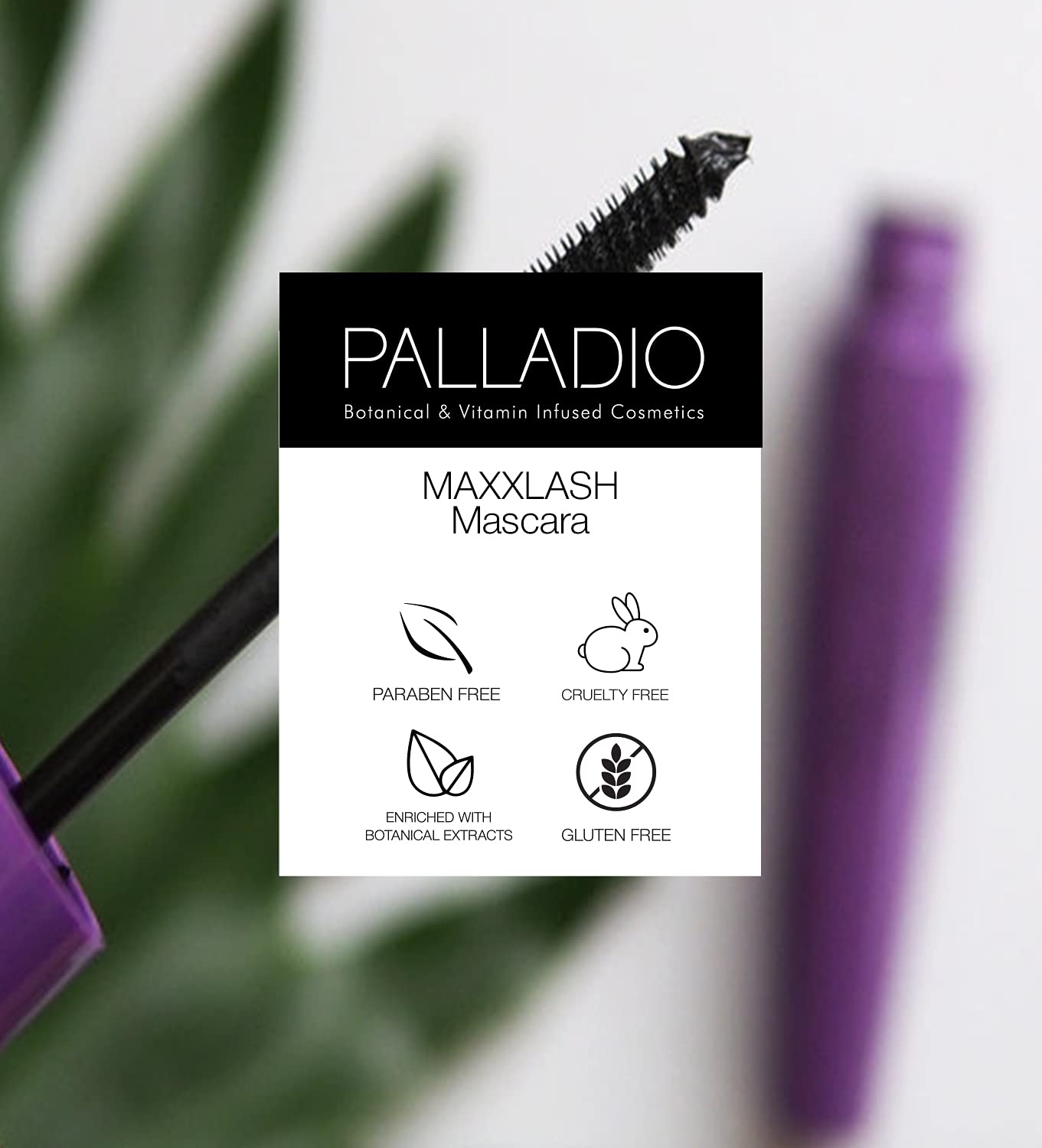 Palladio Maxxxlash Lengthening Mascara, Brown