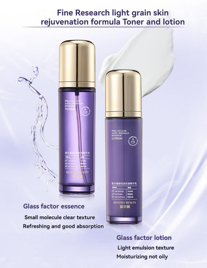 RMGIUR luxury face serum for women - anti aging hydrating essence with hyaluronic acid, moisturizing facial care to improve dryness, fine lines (3.38oz Essential Water+3.53oz Essential Lotion)
