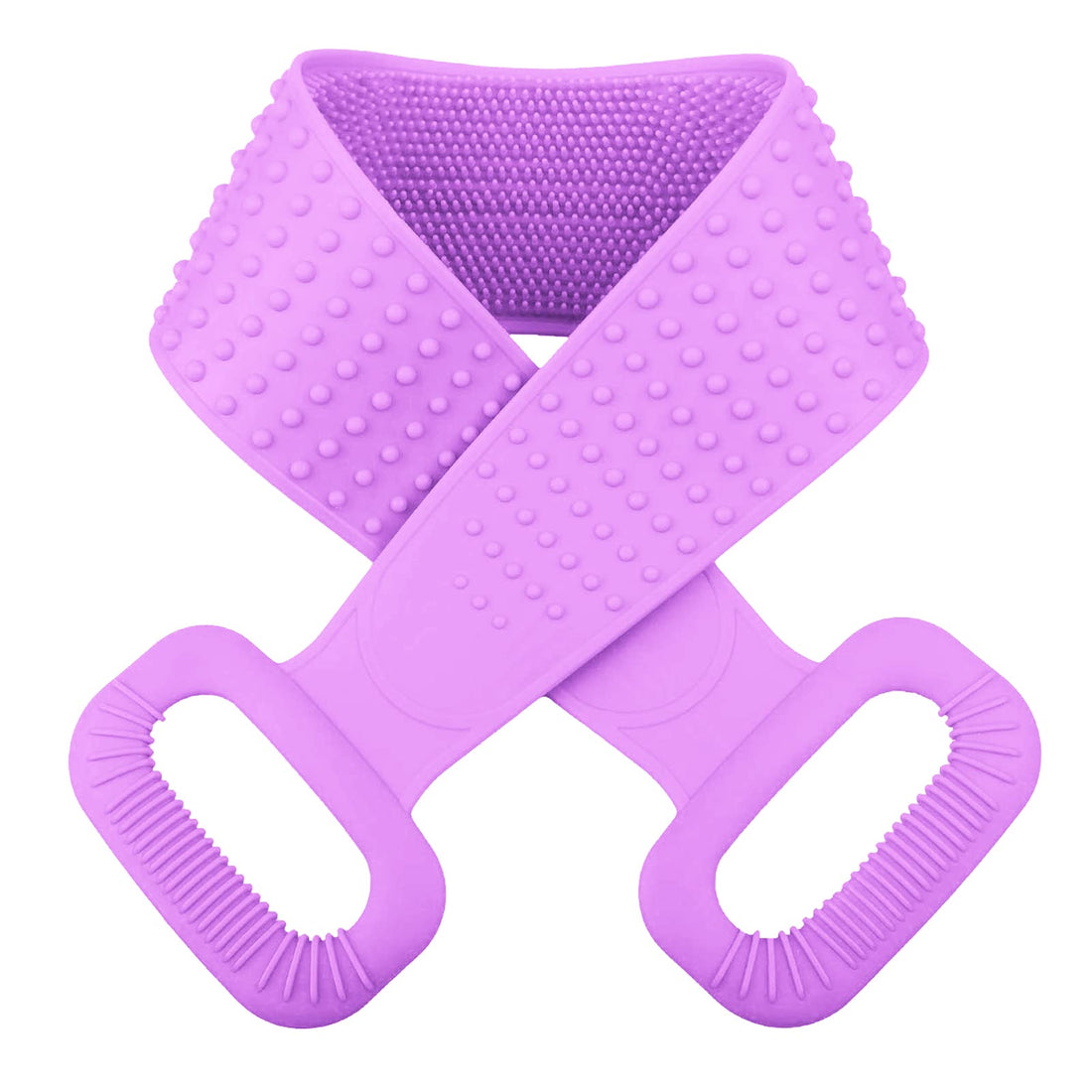 Back Scrubber for Shower,30inches and 35Ã‚½ inches Two Size for Choosing Inmorven Bath Body Brush Silicone Back Brush Extra Long Exfoliating Body Scrubber With Handle for Men and Women.(Purple)