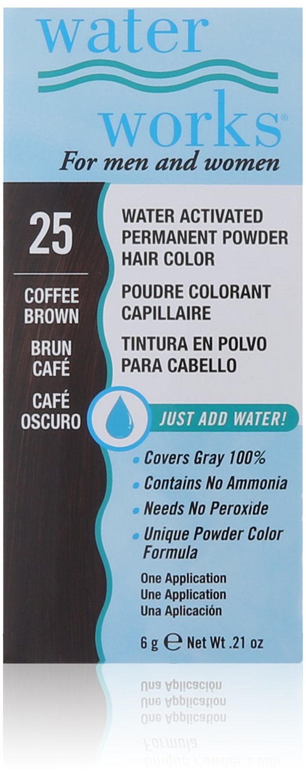 Waterworks Permanent Powder Hair Color #25 Coffee Brown