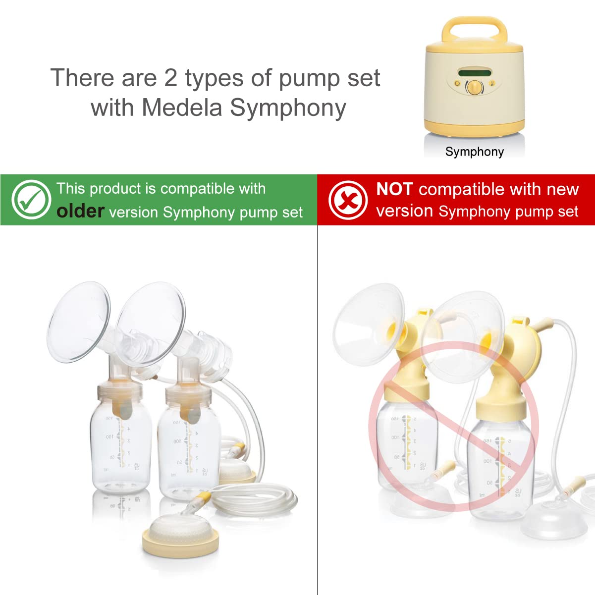 Maymom Membranes Compatible with Medela Breastpumps, Suitable for Lactina, Manual Freestyle, Symphony, Swing, Pump in Style Pumps, Part # 87088 (White, 16pc)