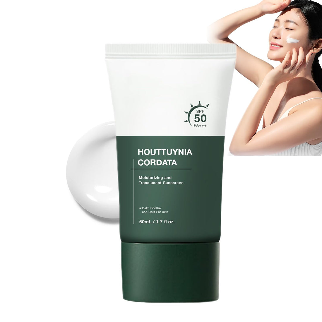 Silky Moisture Sunscreen, Moisture Daily Sunscreen, Korean SPF 50+ PA++++ Clear Filter Sun Essence, No White Cast, Hydrating, Moisturizing, Cools Down, Light Finish