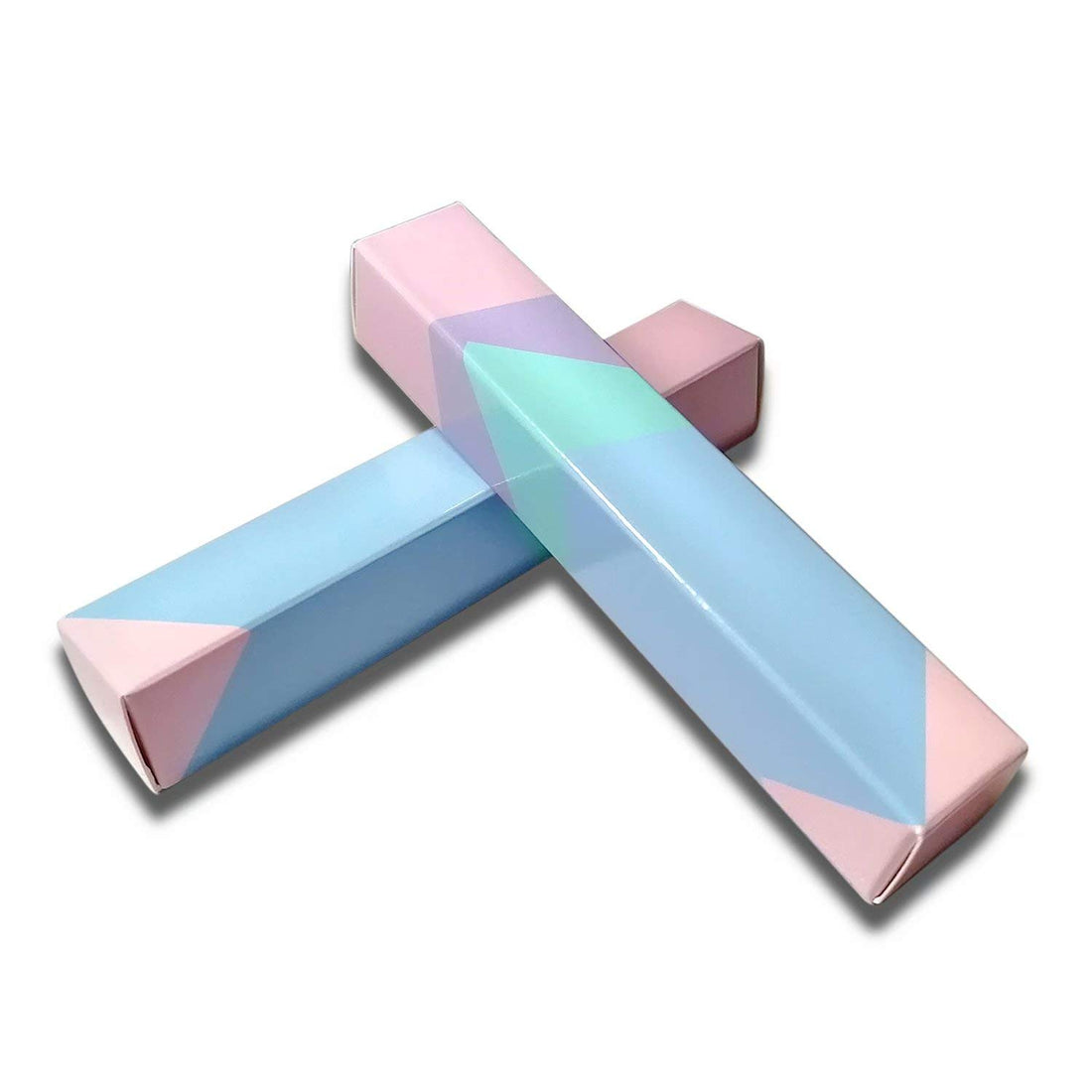 ANZKA 50 Pcs Lip Gloss Boxes 12x2x2 cm Packaging Rectangle Kraft Paper Case DIY Make-up Gift Organzier Glossy Lipgloss Storage Tube Holder Foldable Sample Wrapping Luxury Box