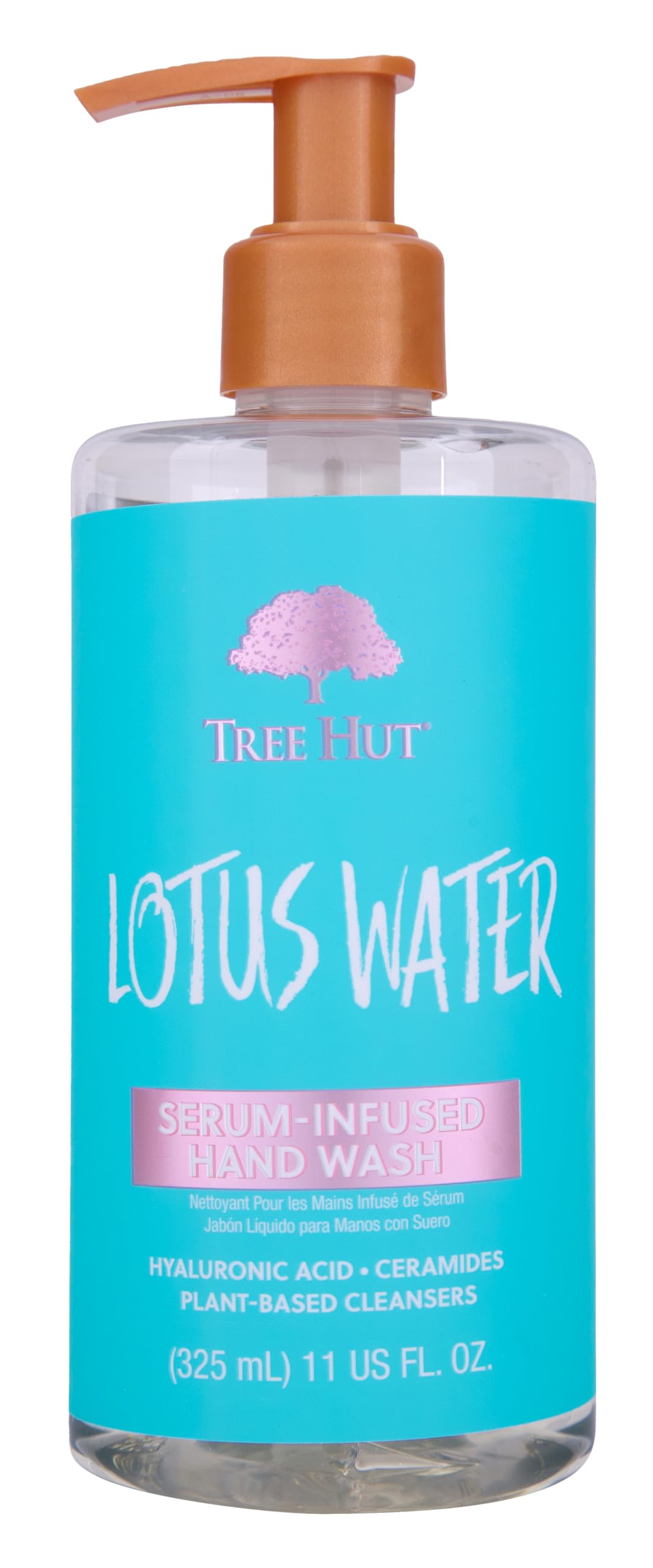 Tree Hut Lotus Water Serum Infused Hand Wash | Nourish & Hydrate Hands with Strengthening Skin Care | Long Lasting Scent | Cleanse & Lock in Moisture | 11 fl oz.