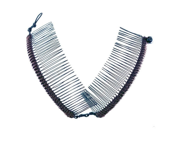 HairZing Banana Clip Double Comb for Thick, Curly, Kinky Hair Put Your Hair up In Seconds with No Damage, Creases, or Pain Comfy Updo, Ponytail (Brown, Large)