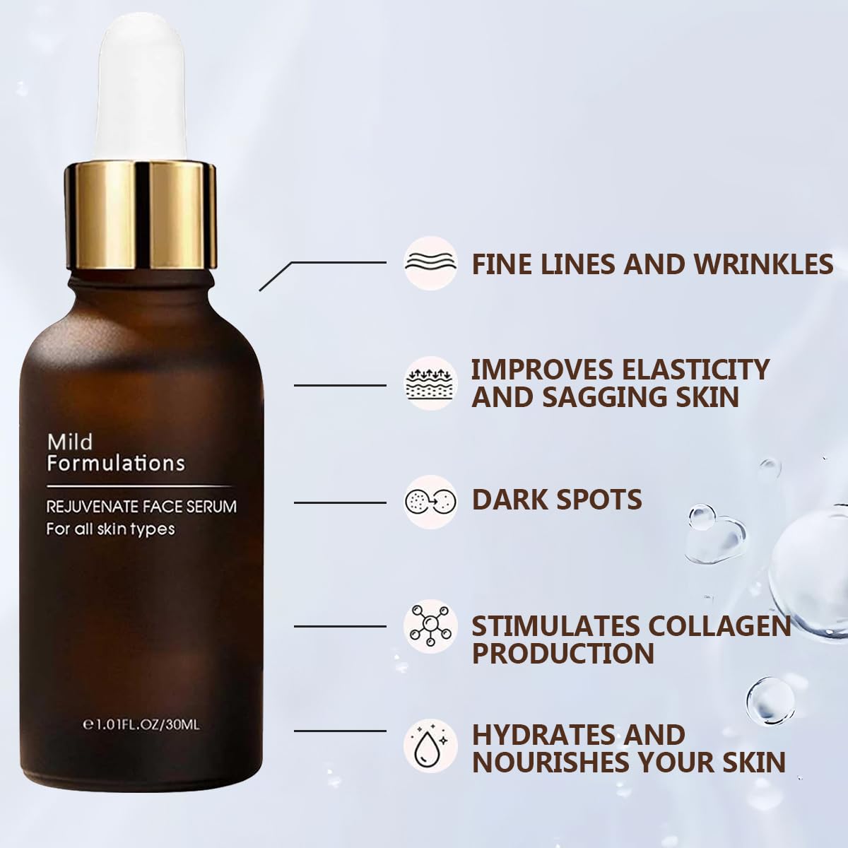 Clinical Formulations Rejuvenate Face Serum,Face Serum,Skin Care,Face Serum,Deeply Hydration,Skin Care Serum for All Skin Types