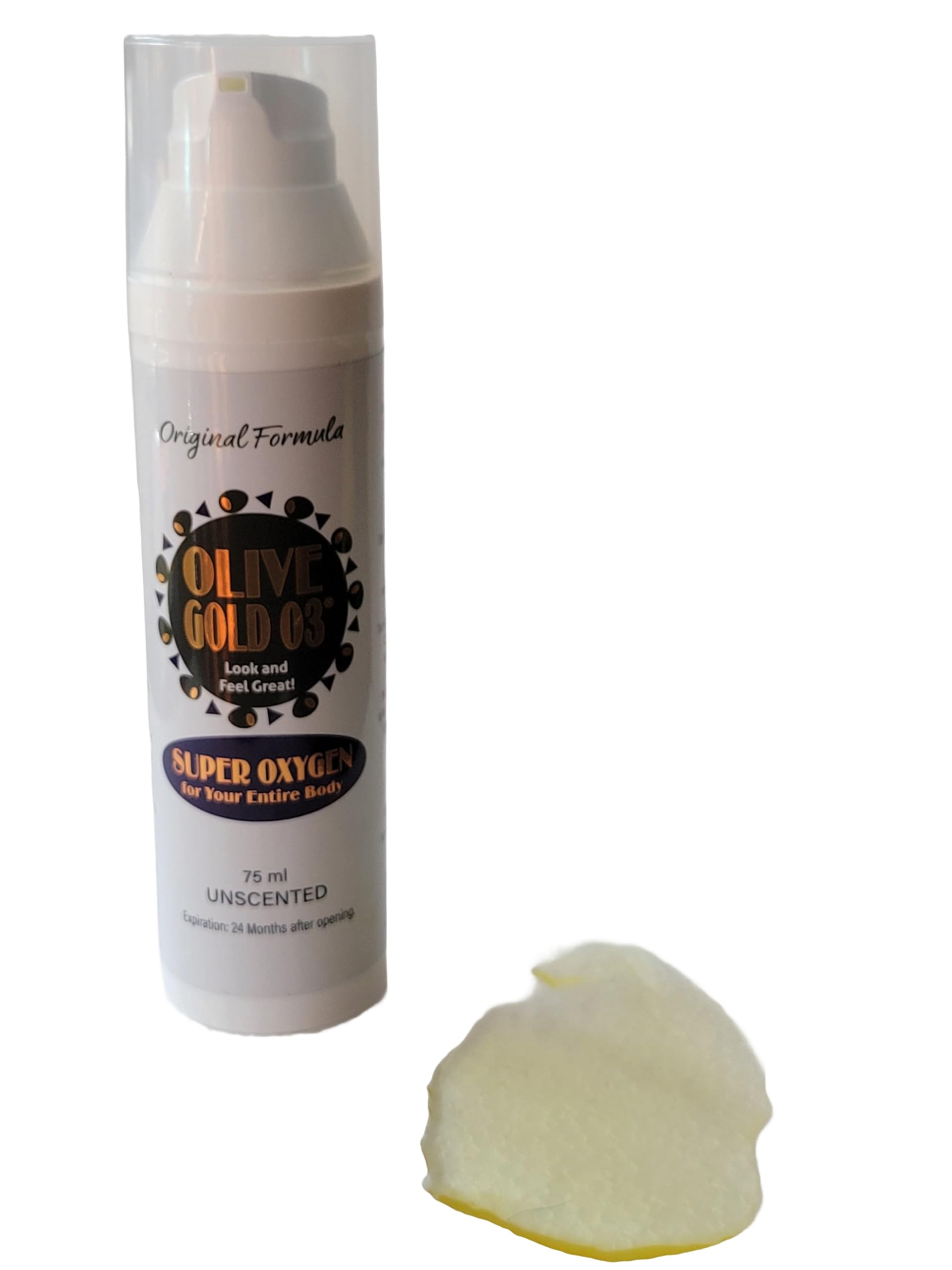 Olive Gold O3 Skin Care Lotion - Ozonated Olive Oil Super Oxygen (4oz)