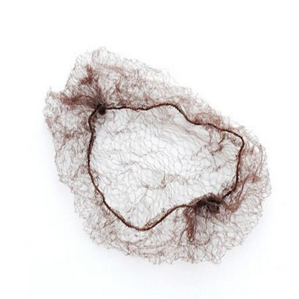 100pcs , Dark Brown : WeKen Pack of 100pcs Hair Nets Invisible Elastic Edge Mesh 50cm 20 Dark Brown