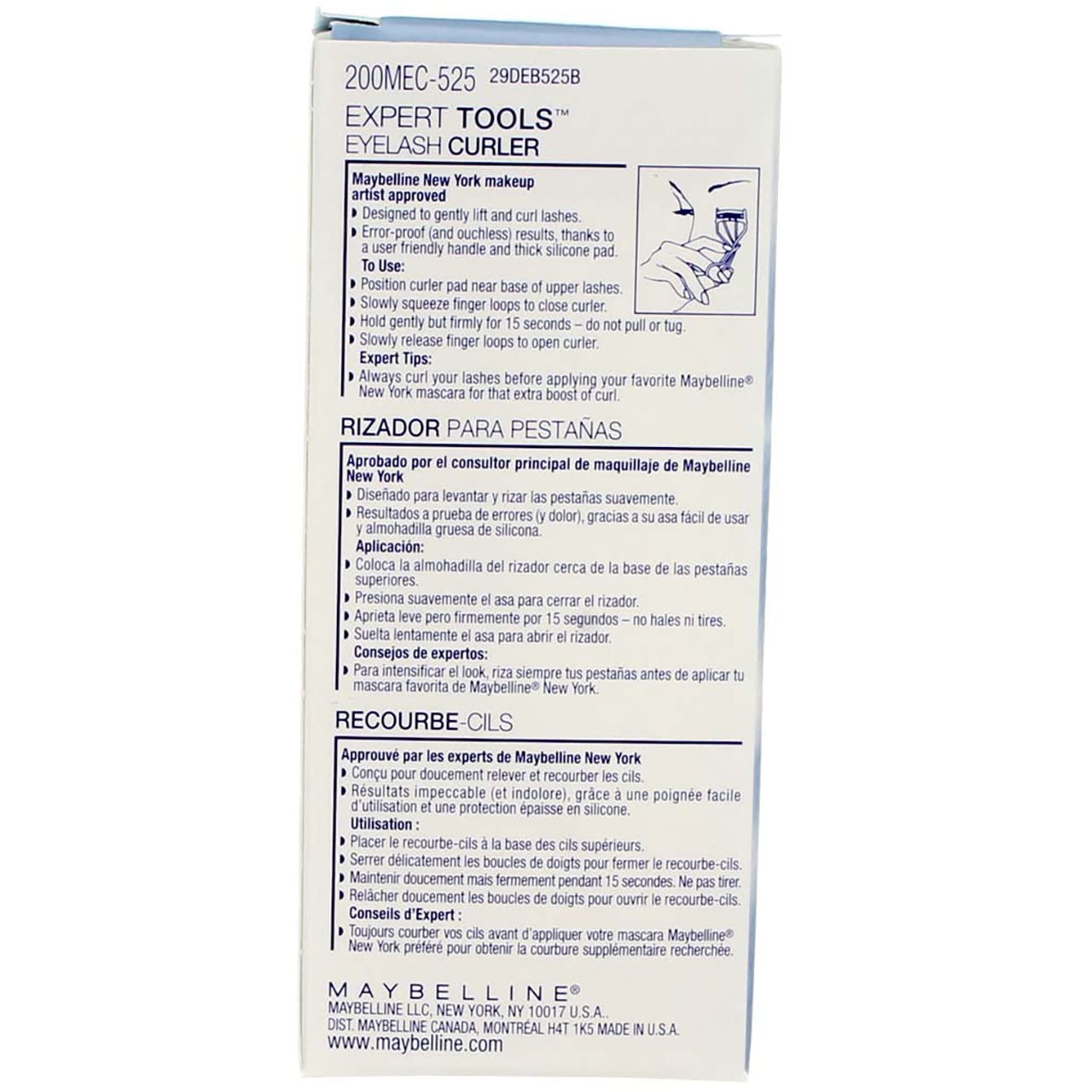 Myb Eye Lash Curler Size 200me Maybelline Expert Tools Eyelash Curler 525 1 Ea