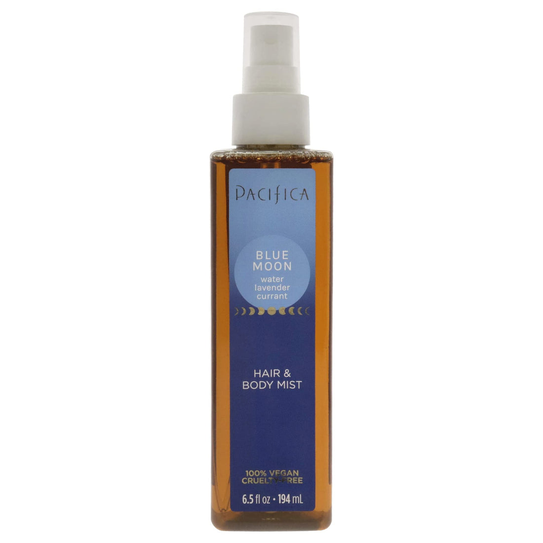 Pacifica Beauty | Blue Moon Hair Perfume & Body Spray | Water, Lavender, Currant Notes | Natural + Essential Oils | Alcohol Free | Clean Fragrance | Vegan + Cruelty Free