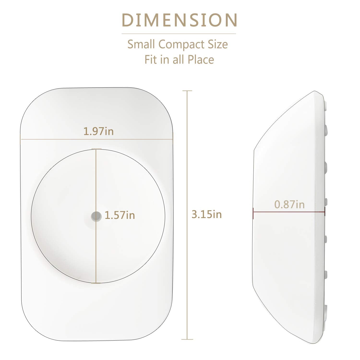 Vmaisi Baby Gate Wall Cup Protector Make Pressure Mounted Safety Gates More Stable - Wall Damage-Free - Fit for Doorway, Door Frame, Baseboard - Work on Dog & Pet Gates (White)