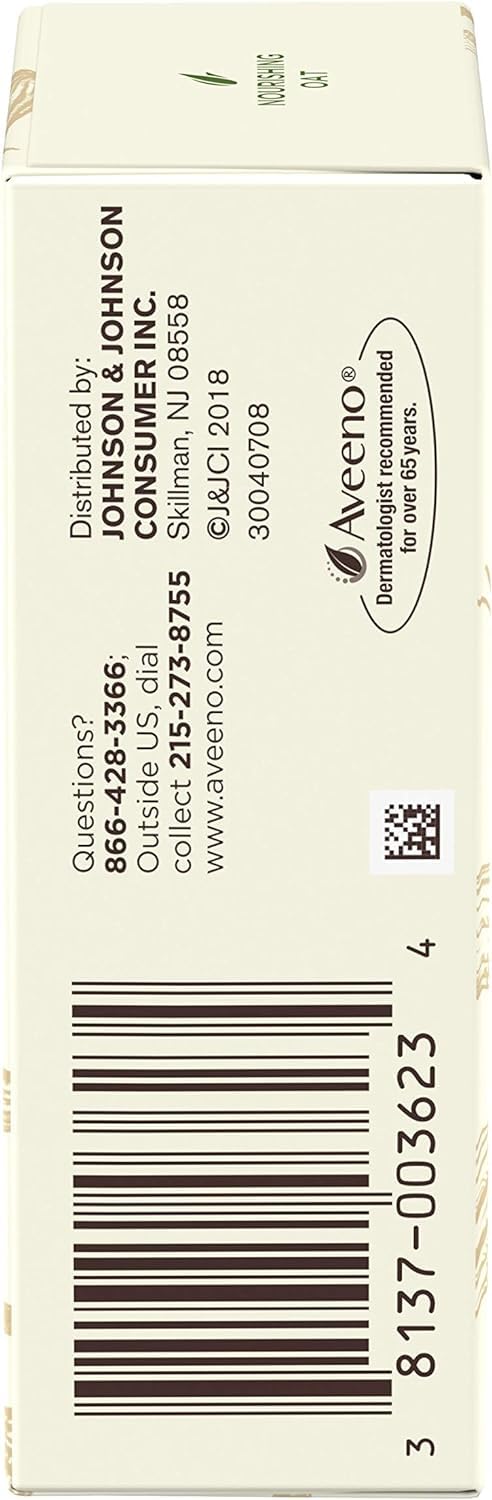 Aveeno Moisturizing Bar for Dry Skin 3 Oz (Pack of 4)