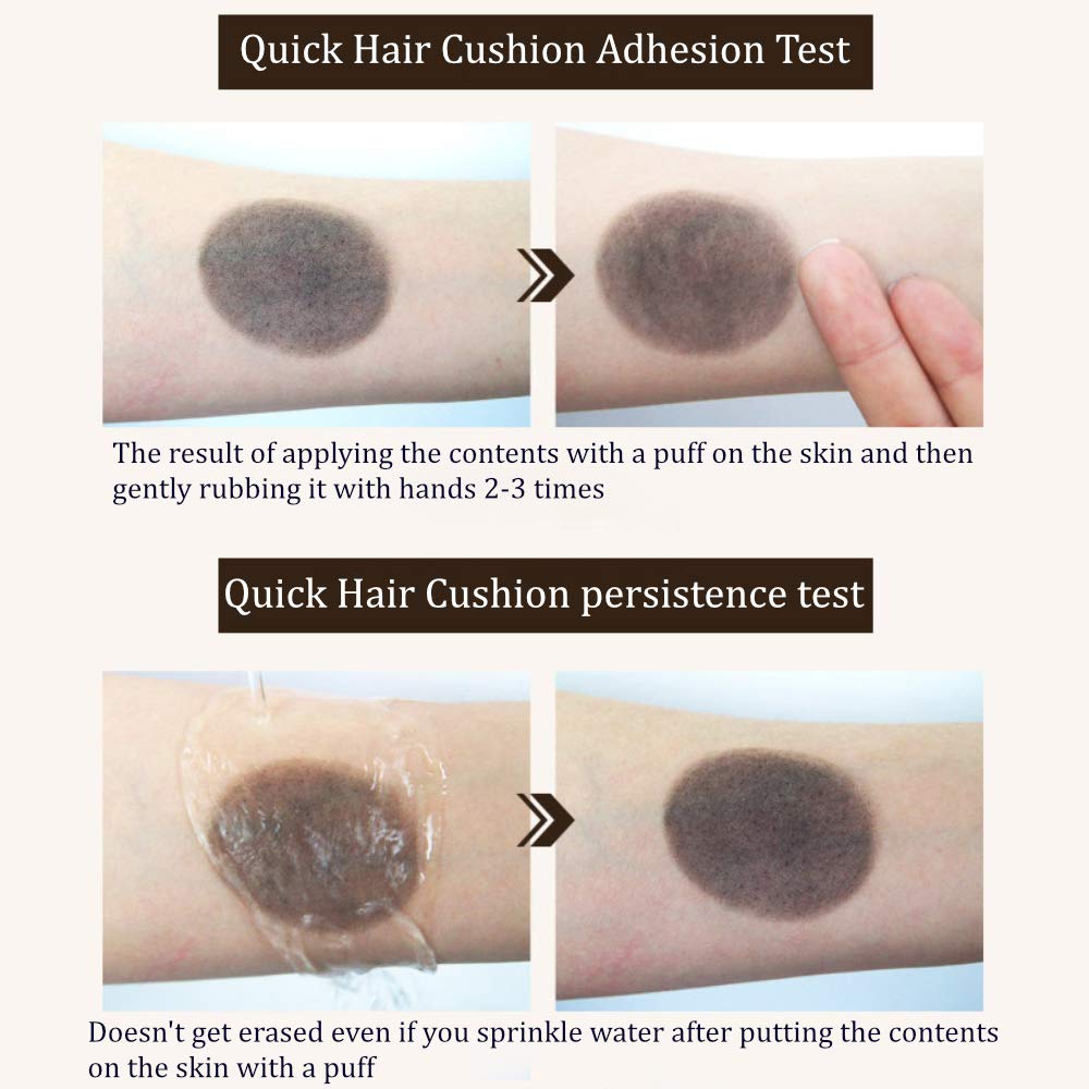 RiRe Quick Hair Instant Touch-up Cushion 14g / 0.49 oz. Cover Grey Hair, Portable Size (Natural Brown)