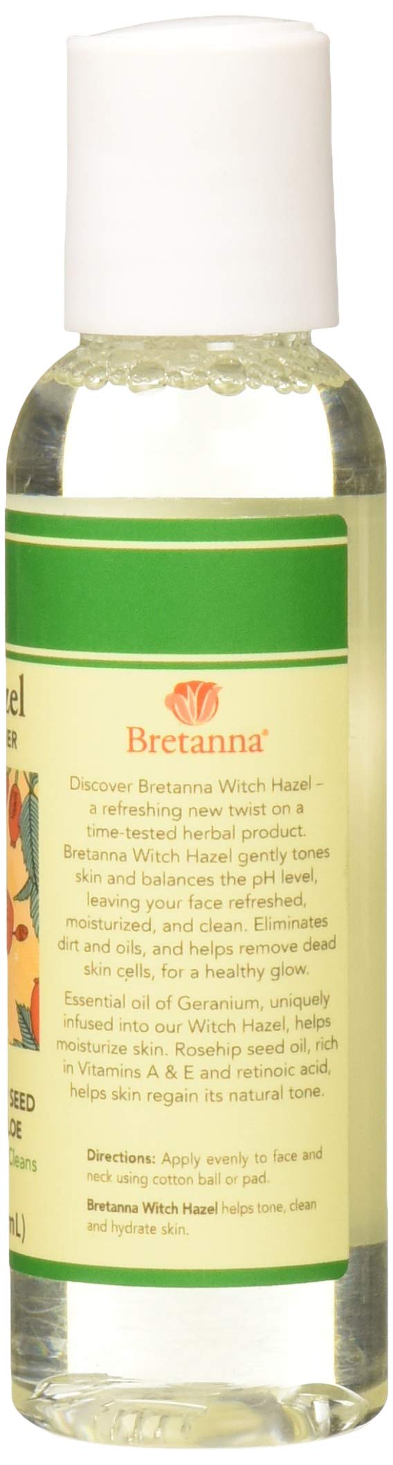 Witch Hazel, Geranium Rose Hip 2 Oz by Bretanna