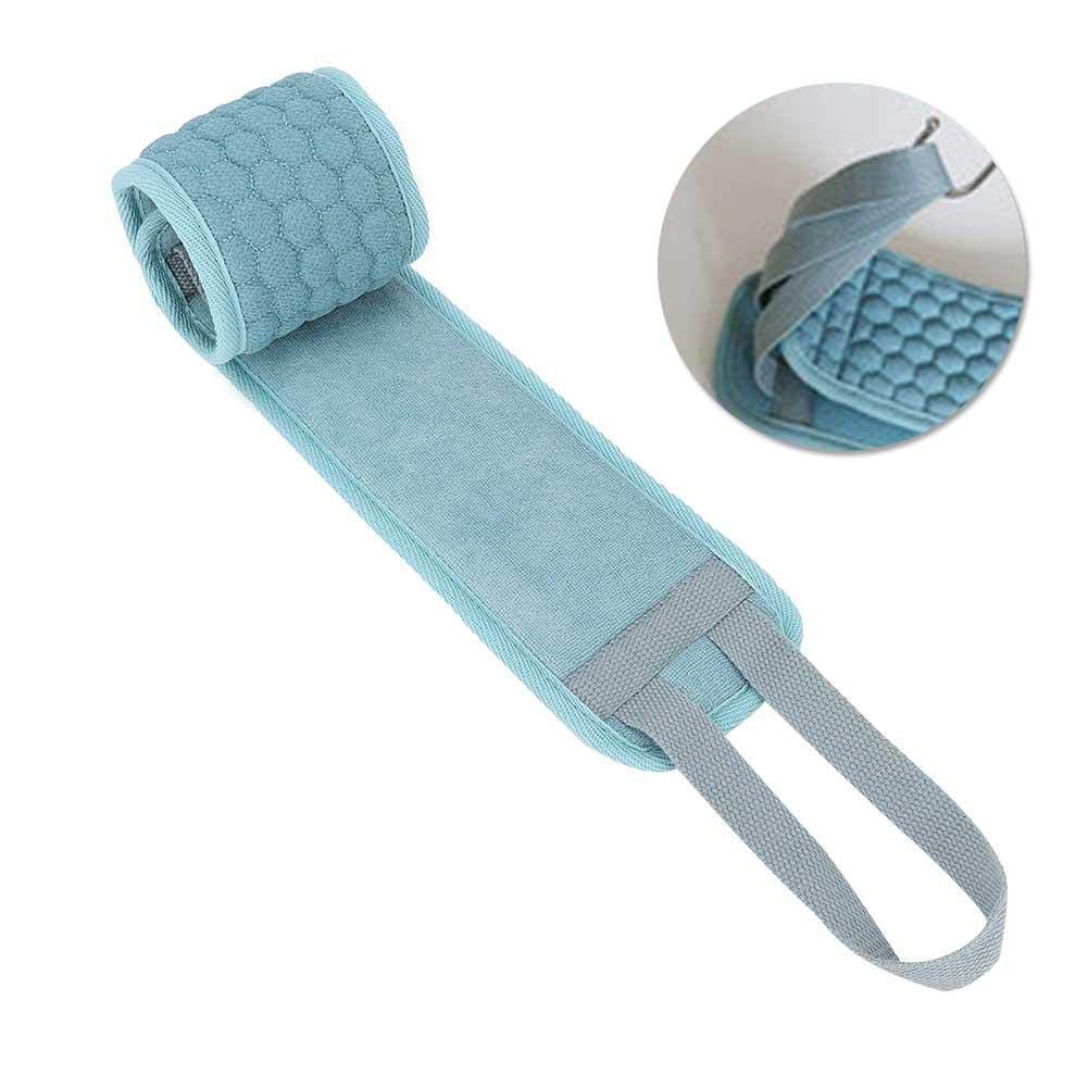 Exfoliating Loofah Back Scrubber, Double-Sided Scrubbing Belt, Delaying Skin Aging, Men and Women Washing Back Cushion