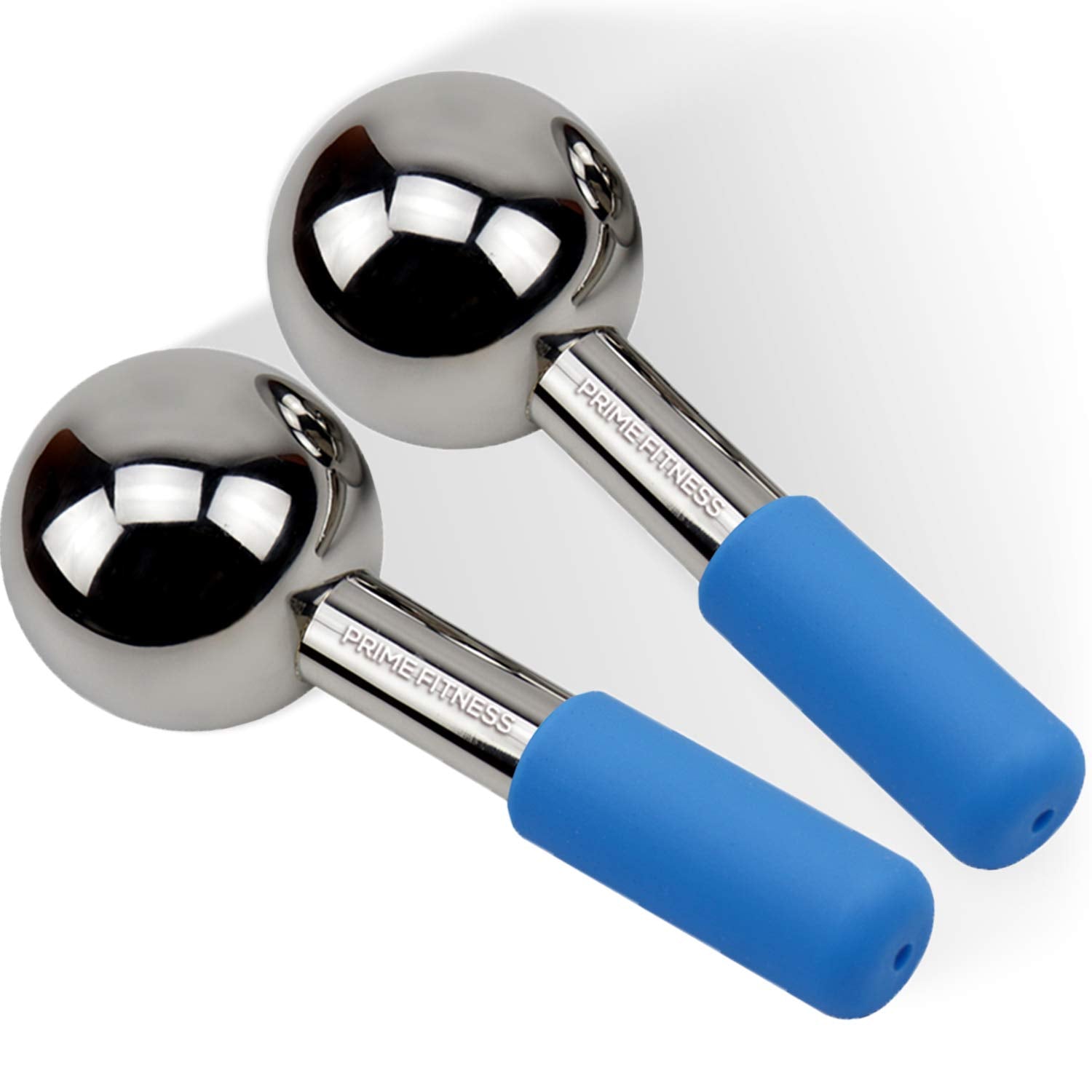 Magic Cool Roller Ball Facial Massage Tools for Face and Neck Ice Globe,Cryo Globes Magic (Blue)