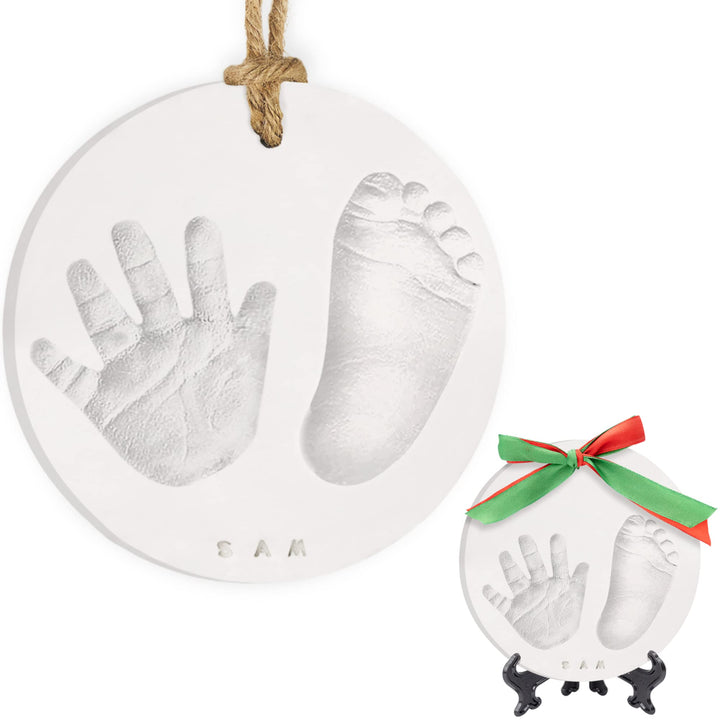 Baby Hand and Footprint Kit - Personalized Baby Footprint Ornament Kit, Newborn Handprint Keepsake Gifts for New Mom, Easy to Use Hand Prints Maker for Toddler,Mother's Day Gifts(Multi-Colored)