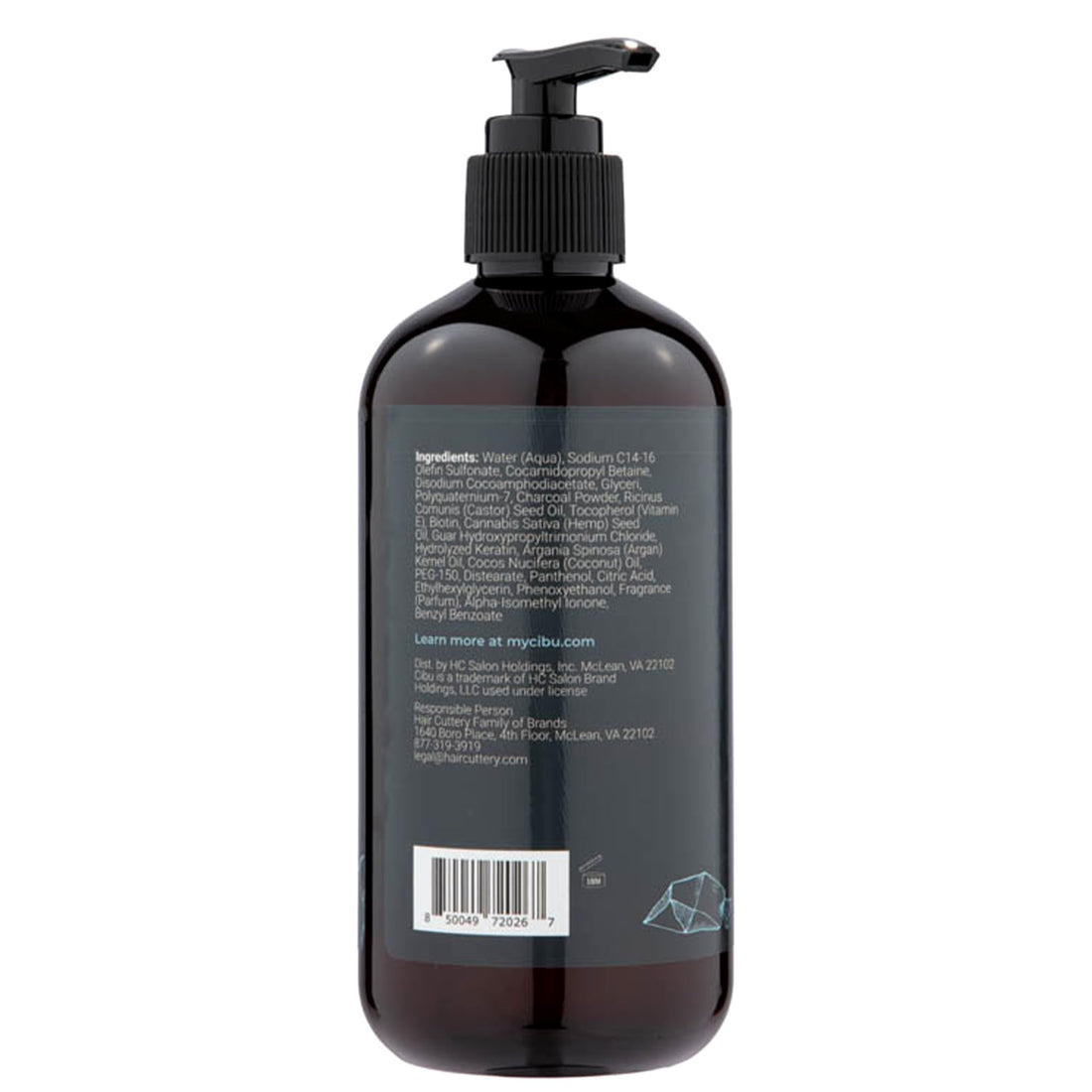 CIBU for Men Charcoal Shampoo - 12oz Deep Clean Shampoo for Healthier Hair & Scalp - Removes Dirt and Oil, Boosts Volume, Enhances Thickness, and Revitalizes Scalp