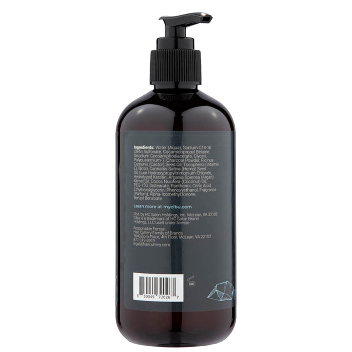 CIBU for Men Charcoal Shampoo - 12oz Deep Clean Shampoo for Healthier Hair & Scalp - Removes Dirt and Oil, Boosts Volume, Enhances Thickness, and Revitalizes Scalp