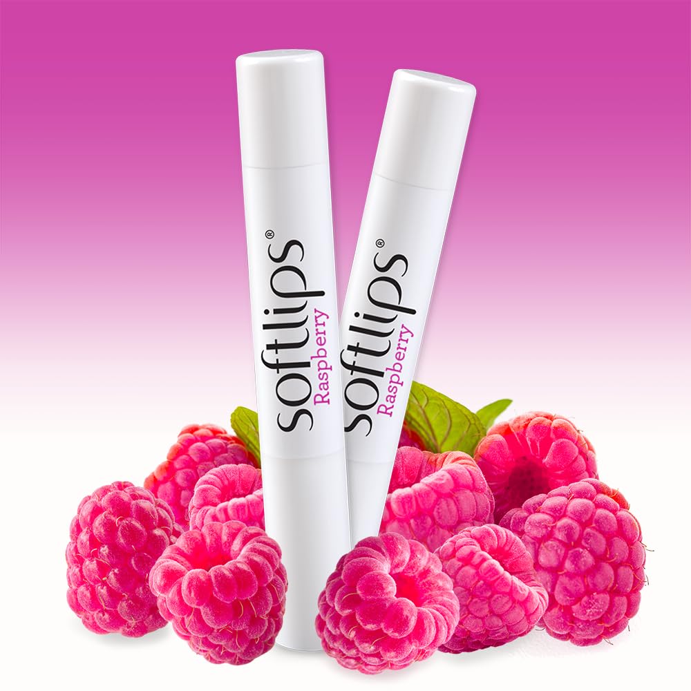 SoftLips Raspberry Lip Balm with SPF 20 - 2ct, 0.045 Count