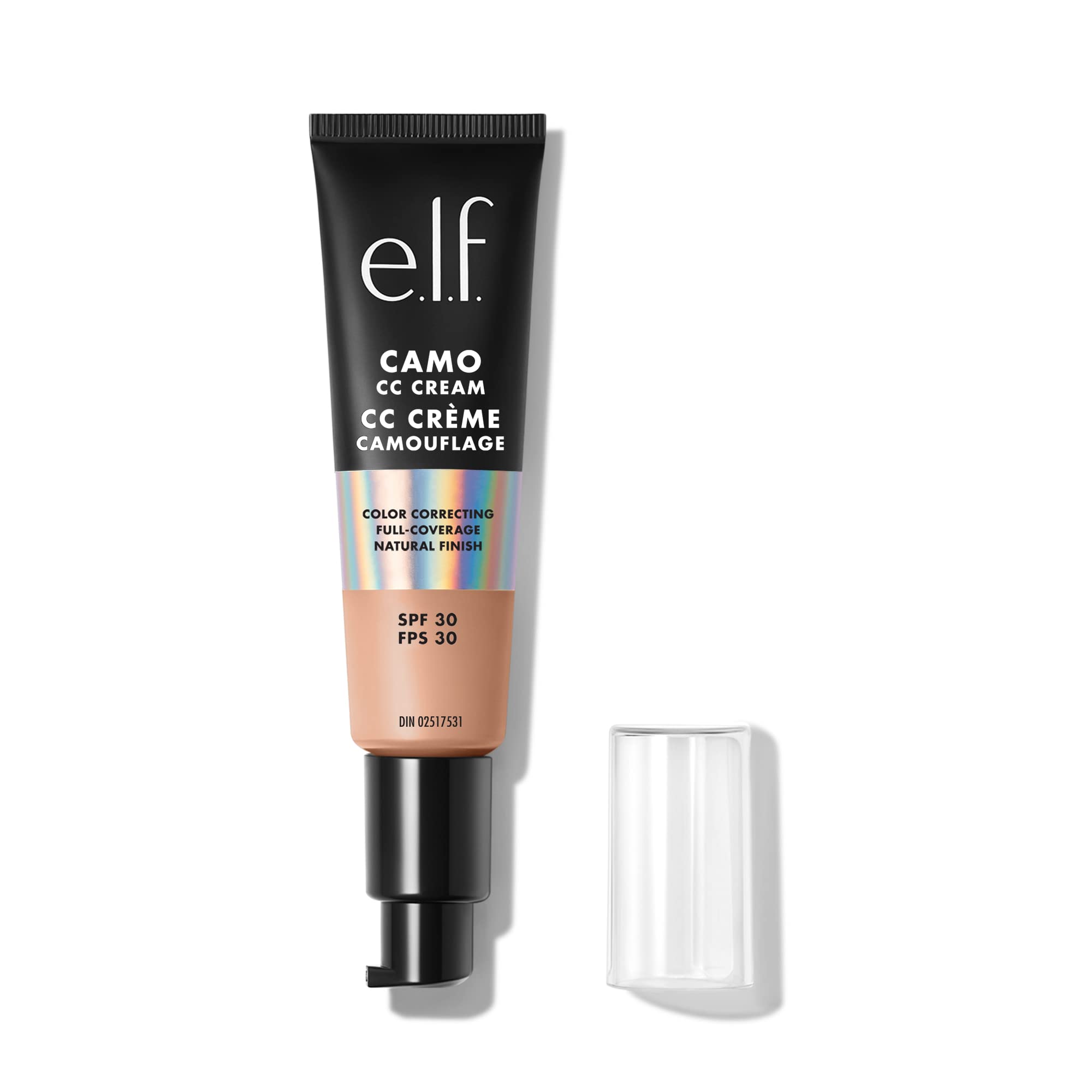 e.l.f. Camo CC Cream | Color Correcting Full Coverage Foundation with SPF 30 | Medium 310 C | 1.05 Oz (30g)