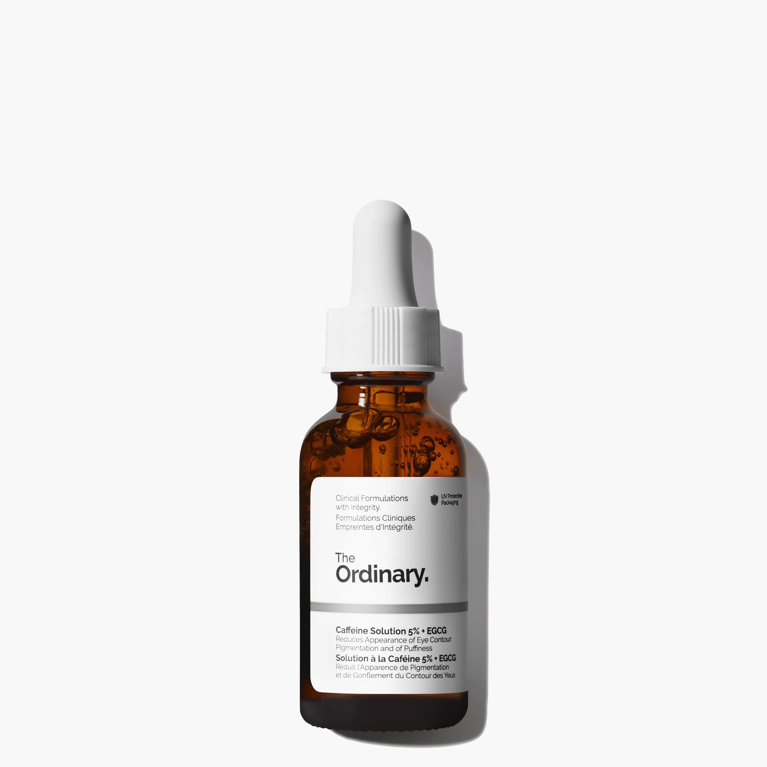 The Ordinary Caffeine Solution 5% + EGCG, Depuffing Eye Serum for Dark Circles and Tired Eyes, 1 Fl Oz