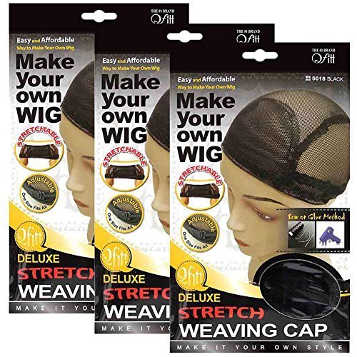 (3 Pack) Qfitt - Deluxe Stretch Weaving Cap #5018