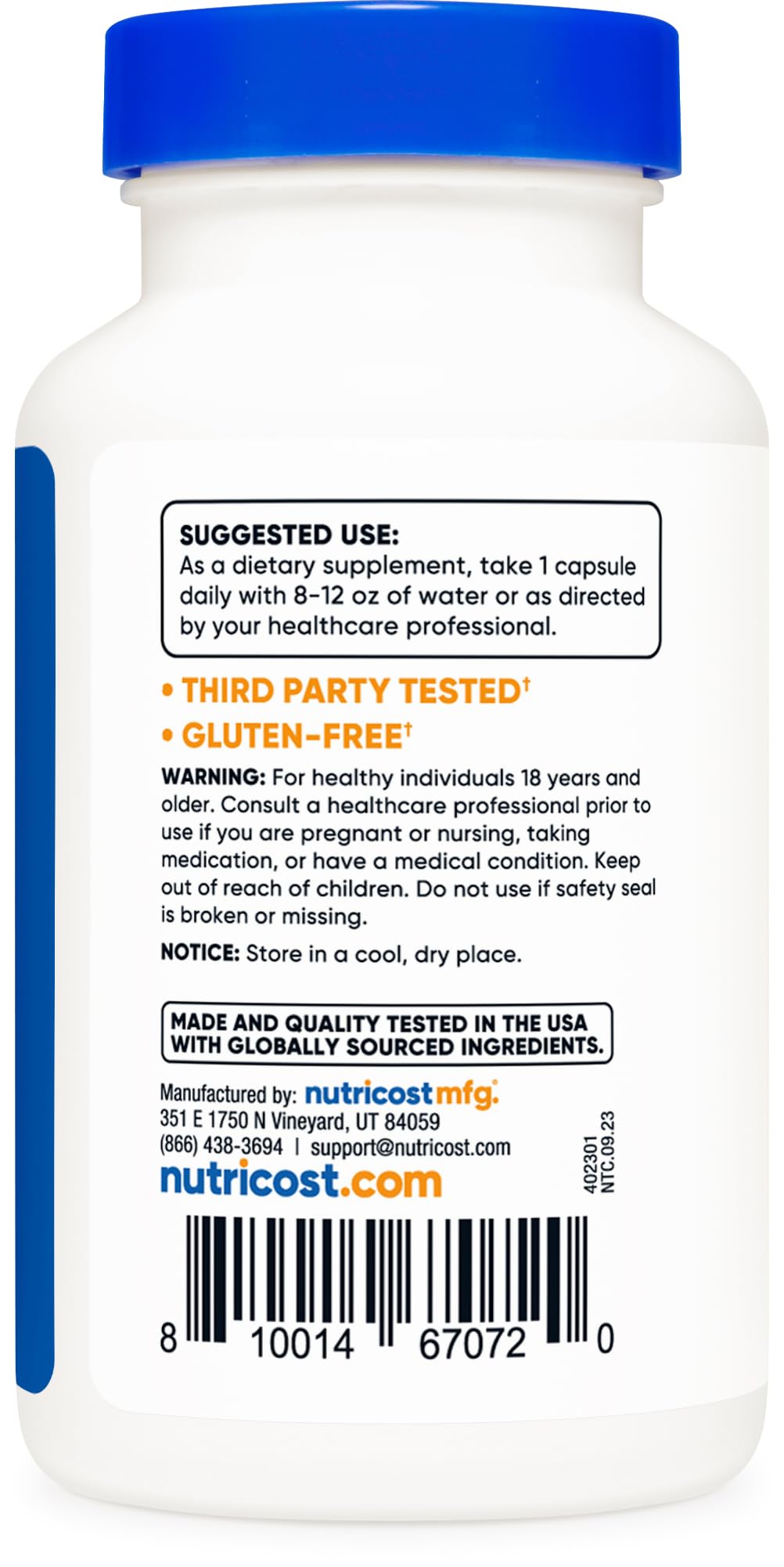 Nutricost Hyaluronic Acid Capsules 100mg,120 Vegetarian Capsules - Gluten Free, Non-GMO