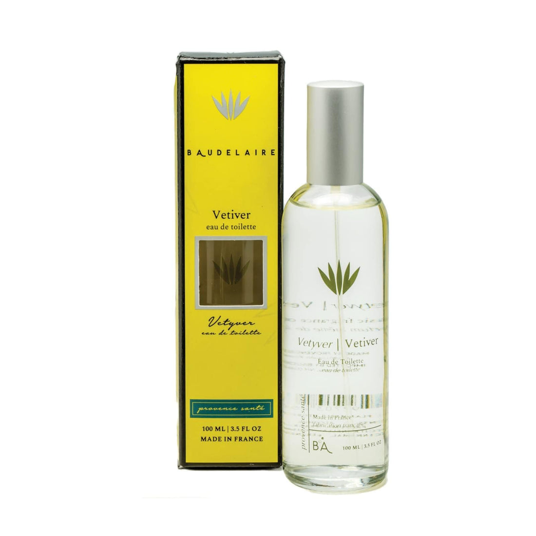 PROVENCE SANTE PS Eau de Toilette Vetiver, 1 Glass Bottle in a cardborad tube