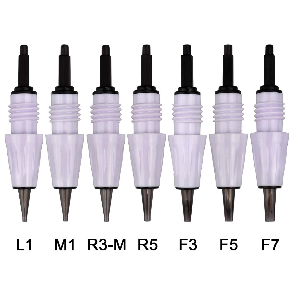 20Pcs Tattoo Needle Cartridges for Permanent Makeup Tattoo Machine Artmex V6,V8,V9,V11 models available size 1R,3R,5R,7R,3F,5F,7F Tattoo Needles (1R/L1)