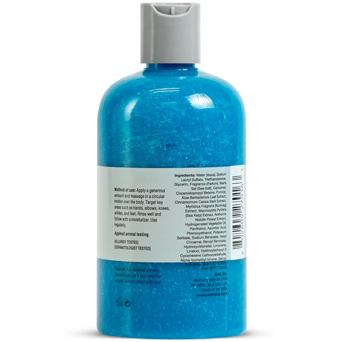Anthony Blue Sea Kelp Body Scrub, 12 fl. oz.