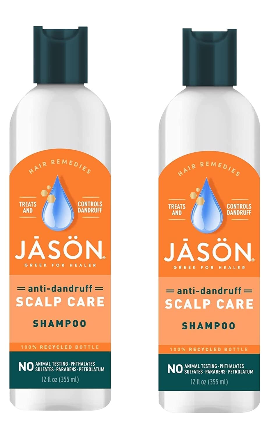 Jason Dandruff Relief Treatment Shampoo 12 oz (Pack of 2)