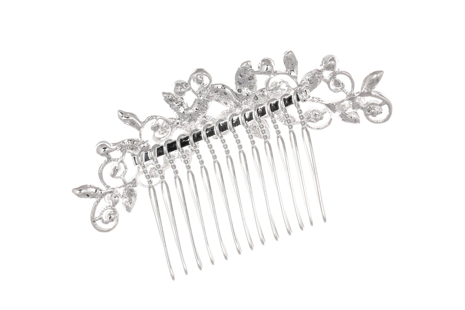 Bridal Bridesmaid Flower Girl Rhinestones Prom Wedding Tiara Comb T1045