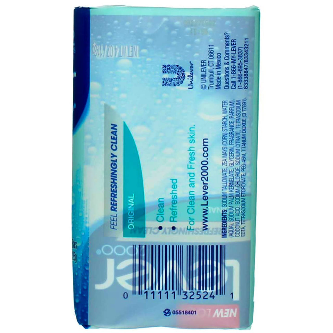 Pack of 3 : Lever 2000 Original Refreshing Bar Soap, 4.5 oz bars, 2 ea (Pack of 3)