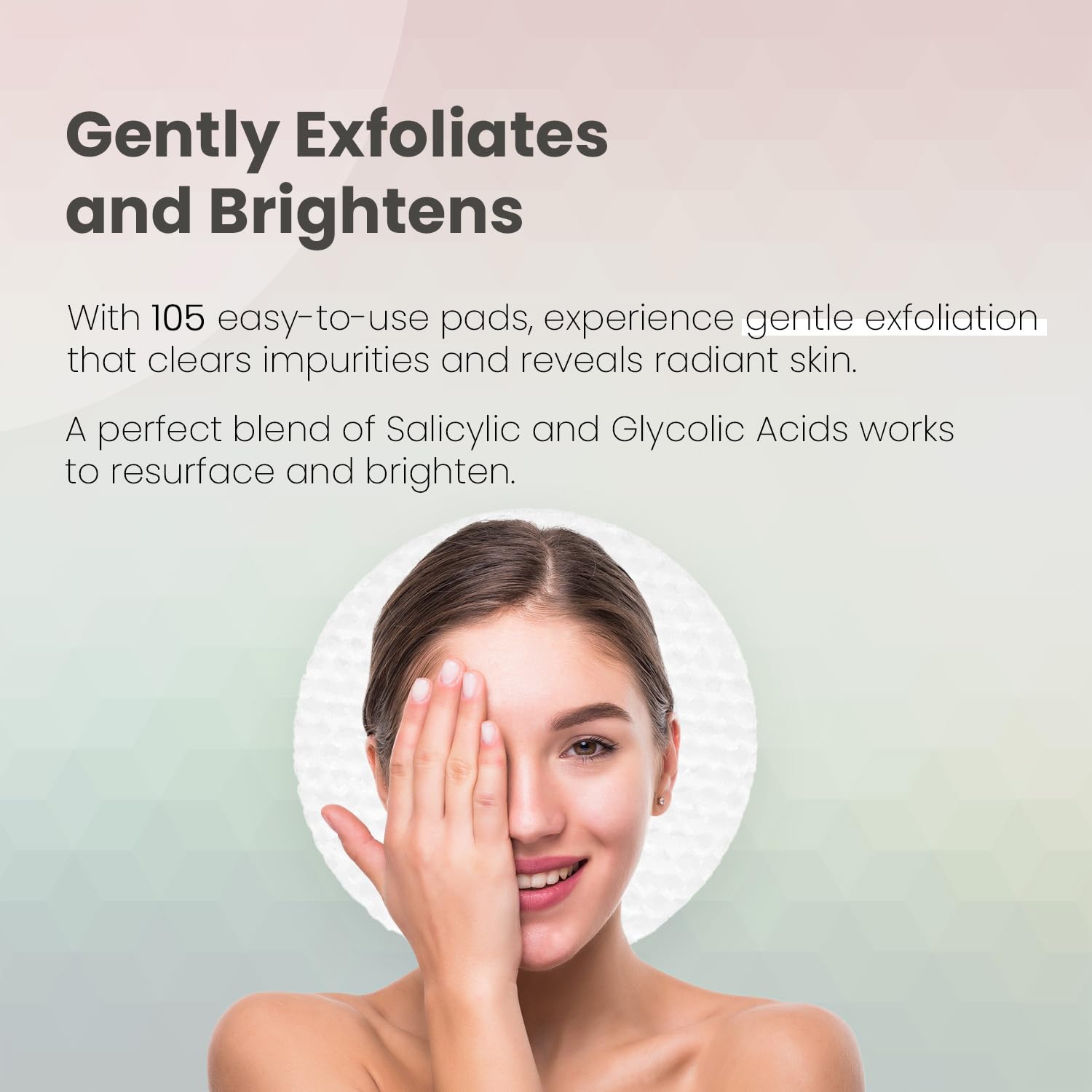 Velvure - Tea Tree Toner Pads - 105 Pads - Well Soaked & Wet - Dual Sided - Saliclyic Acid - for Exfoliation, Hydration & Acne Treatment - Soothing Irritated Skin & Inflammation - for All Skin Types