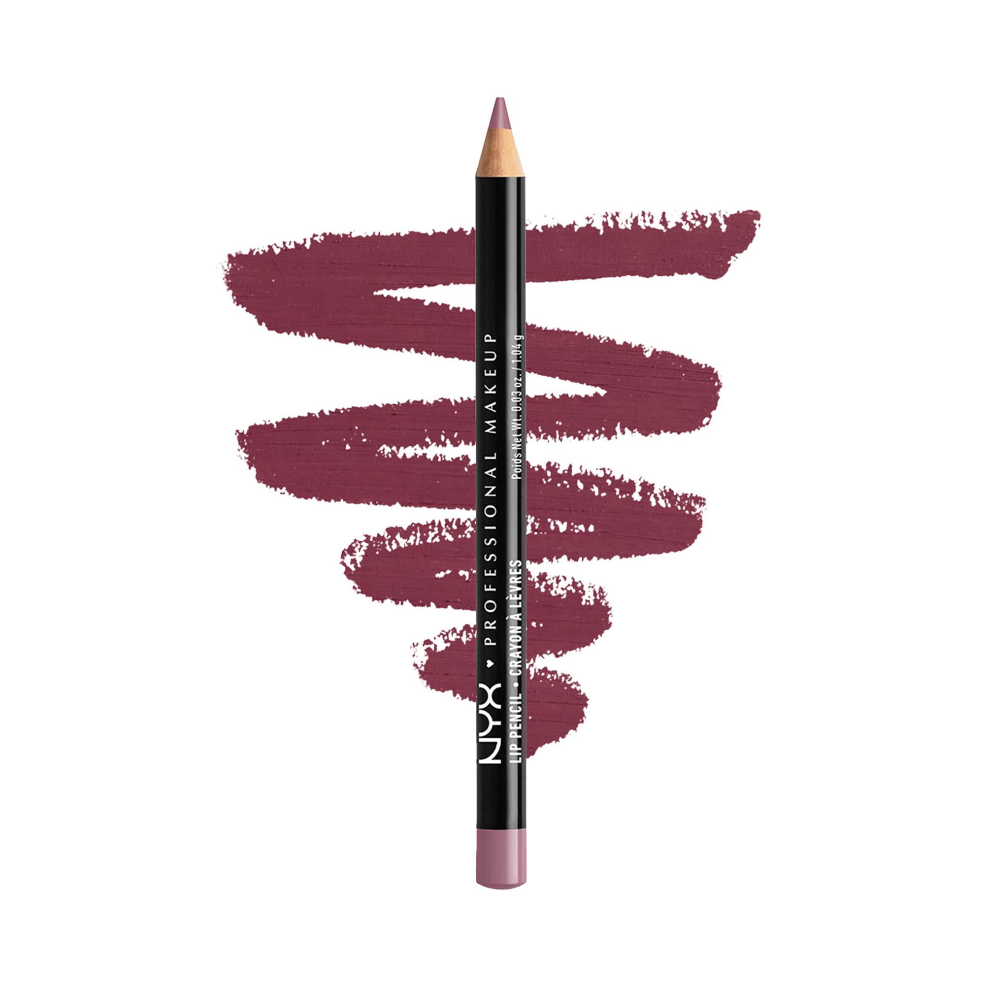 NYX PROFESSIONAL MAKEUP Slim Lip Pencil, Long-Lasting Creamy Lip Liner - Prune