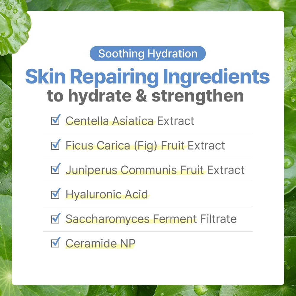 SAM'U PH Sensitive Cream Mist, Centella Face Mist, Hypoallergenic Facial Spray with Hyaluronic Acid & Ceramide, Hydrating & Quick Absorbing, Korean Skin Care for Dry & Sensitive Skin, 3.38 Fl. Oz