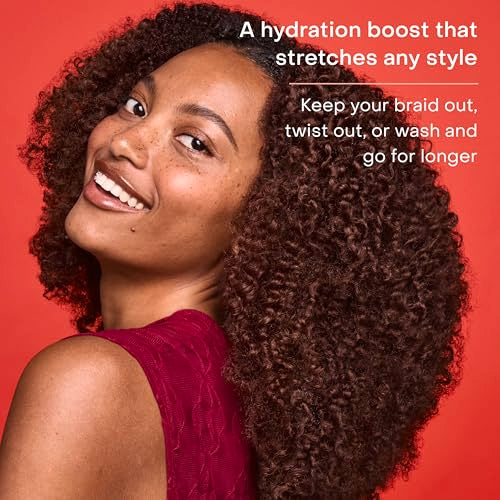 SheaMoisture Curl Stretch Refresher Spray Kalahari Melon Oil and Marula Oil Between Wash Style Stretcher Boosts Hydration, Fights Humidity and Frizz with Hyaluronic Serum 8 Fl Oz